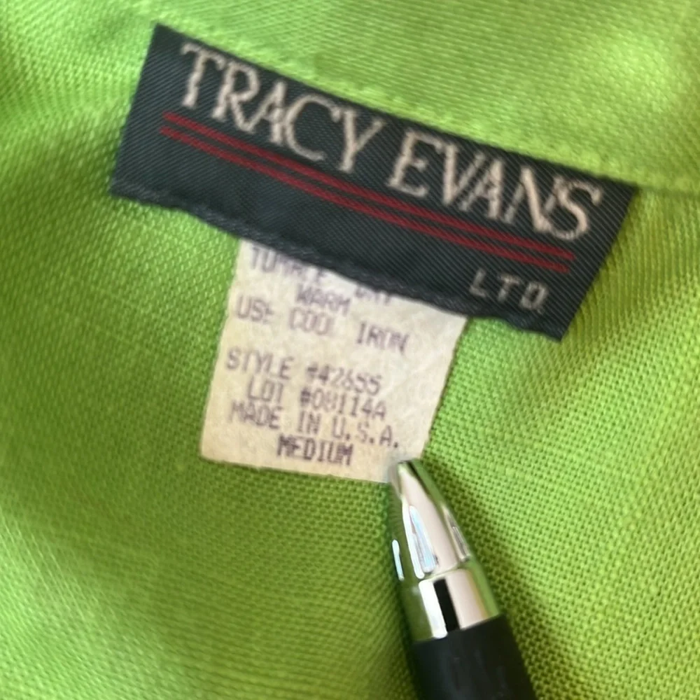 Tracy Evans NWT Green Vintage Single Button Blazer Jacket Women’s Medium